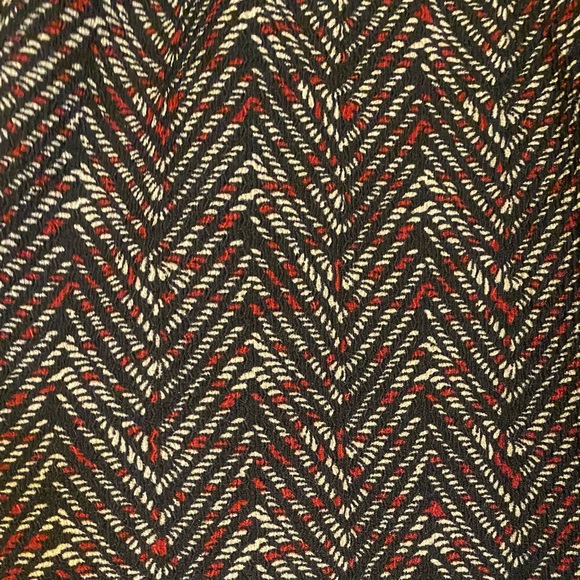 SOHO Herringbone red and black pull on pants - Picture 3 of 5